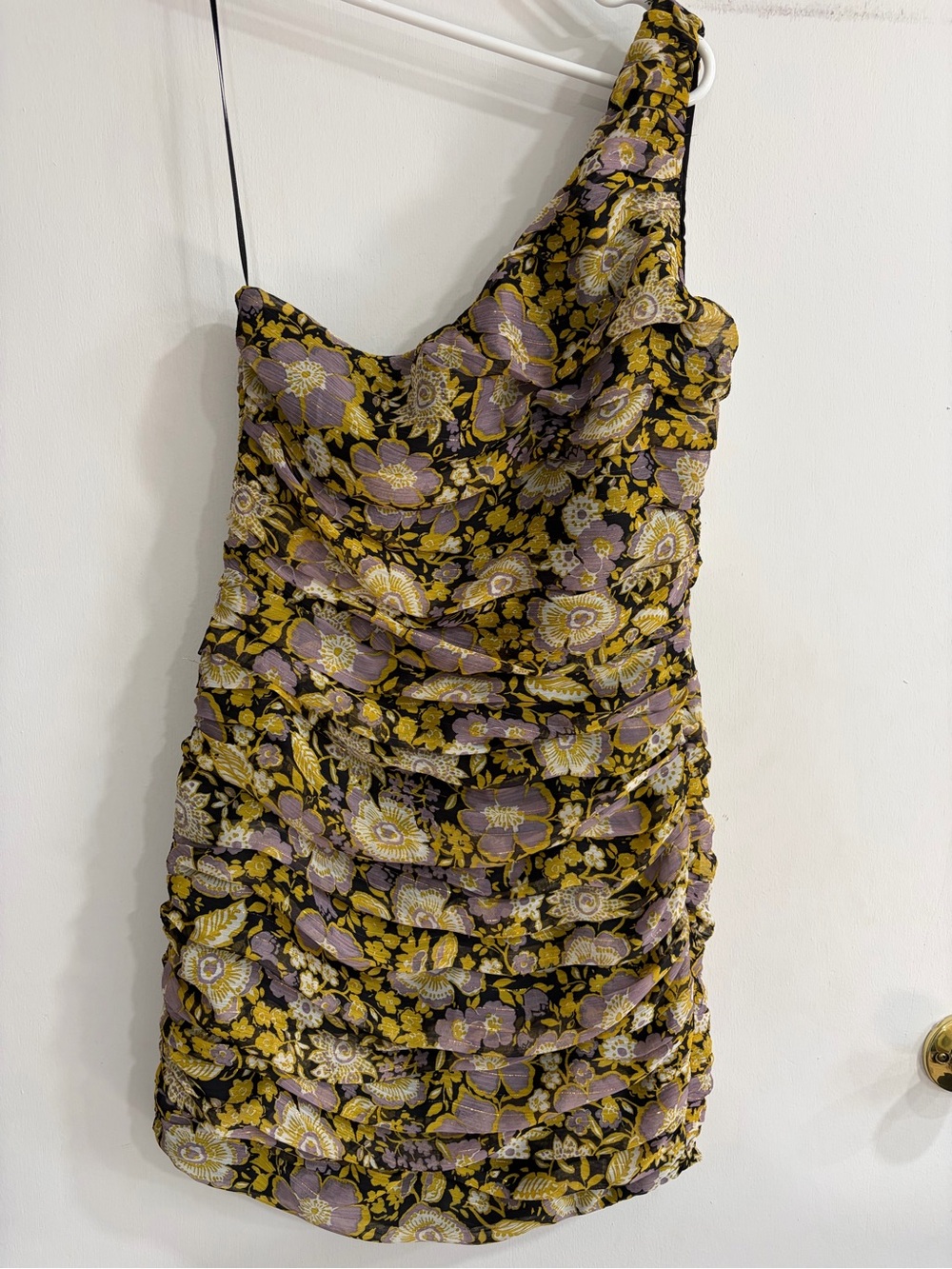 Zara One-Shoulder Mini Dress